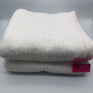 Juicy Couture Bath Towels White